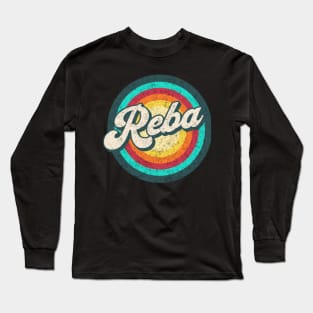 raba art/ name in rainbow circle Long Sleeve T-Shirt